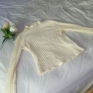 "TBH" large long sleeve sweater